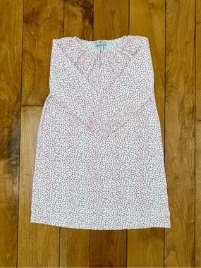 Petite Plume Pink Heart Print Nightgown Girls Size 10 EUC 100% Cotton
